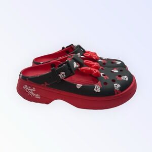 CROCS Minnie Mouse Mary Jane Women's Size 6 Men 4 RED / BLACK NWOB
